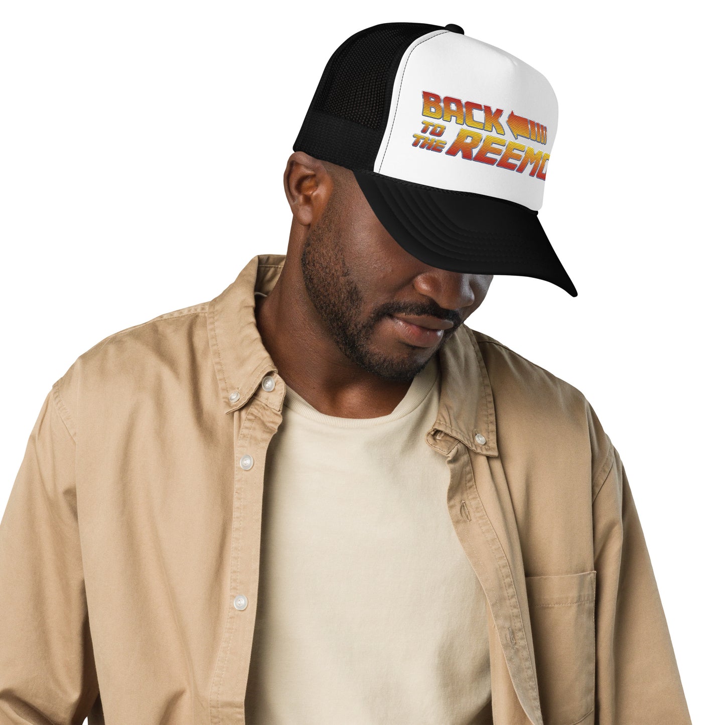 "Back To The Reemo" trucker hat