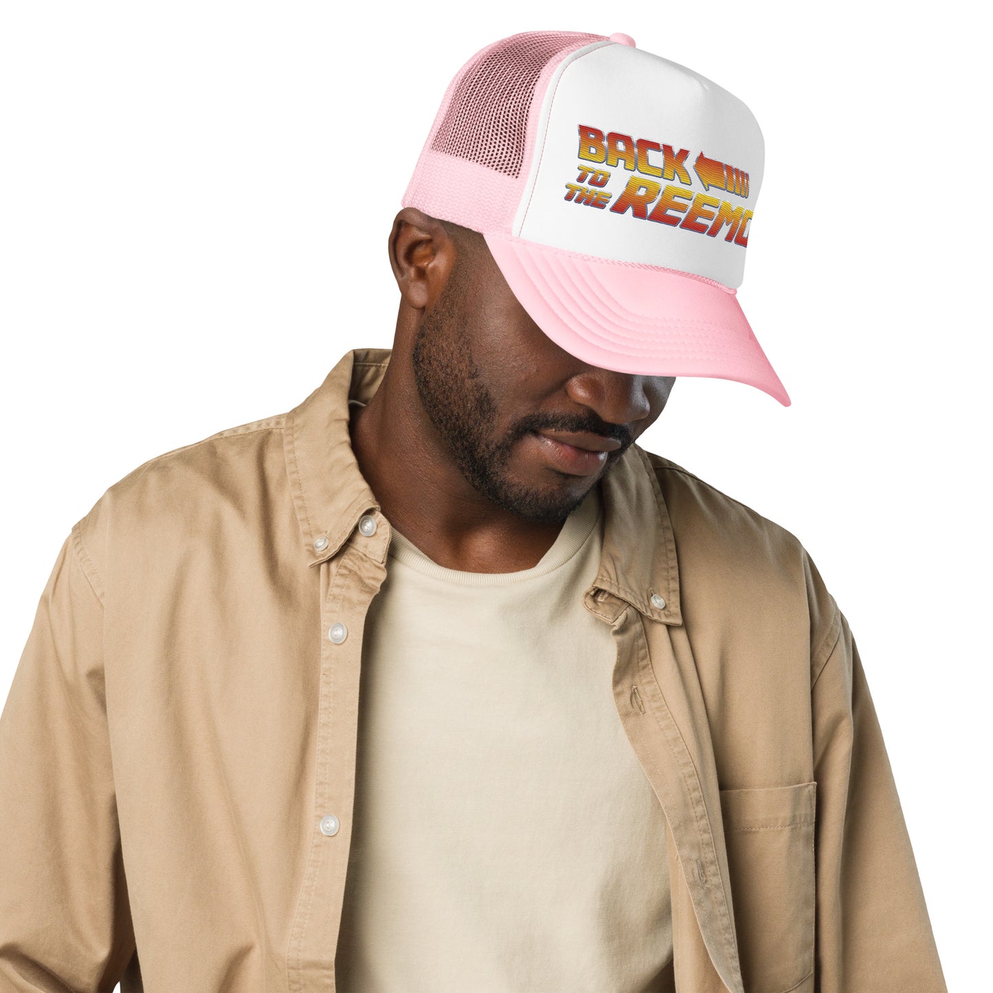 "Back To The Reemo" trucker hat